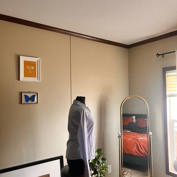 Karl lagerfeld light blue non iron button down shirt - Picture 6 of 11